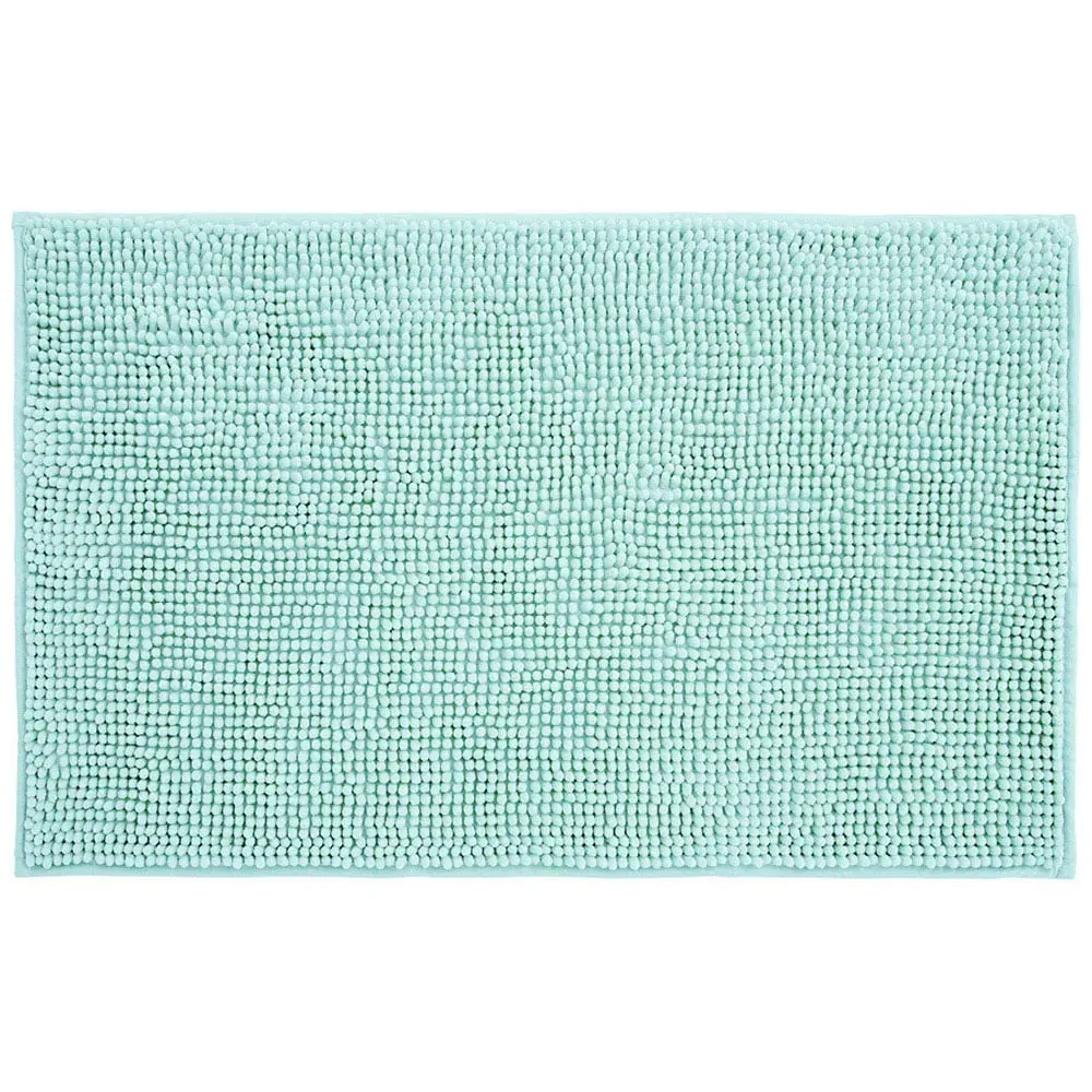 Chenille Bobble Bath Mat - Duck Egg image