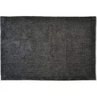 Chenille Non-Slip Bath Mat - Grey, Microfibre
