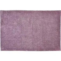 Chenille Non-Slip Bath Mat - Purple, Microfibre