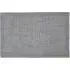 Chenille Non-Slip Bath Mat - Silver, Microfibre