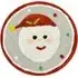 Christmas Santa Round Bath Mat - Red