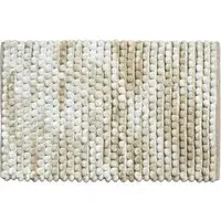 Chunky Bobble Non Slip Bath Mat - Brown, Marble Effect