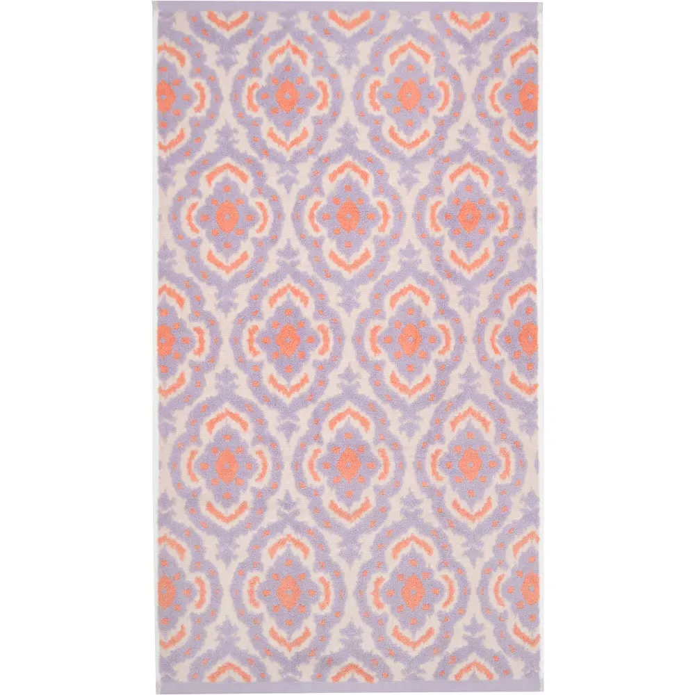 Cotton Ikat Sculpted Hand Towel 2 Pack - Purple