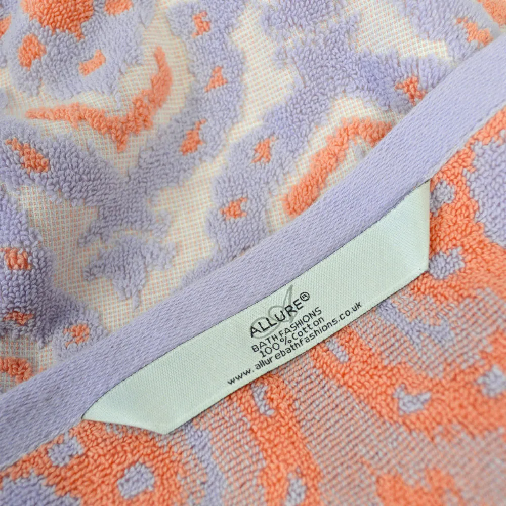 Cotton Ikat Sculpted Hand Towel 2 Pack - Purple