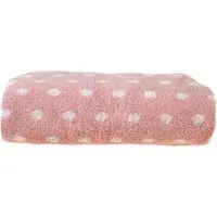 Cotton Polka Dot Bath Sheet - Pink