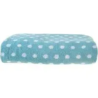 Cotton Polka Dot Bath Towel - Blue