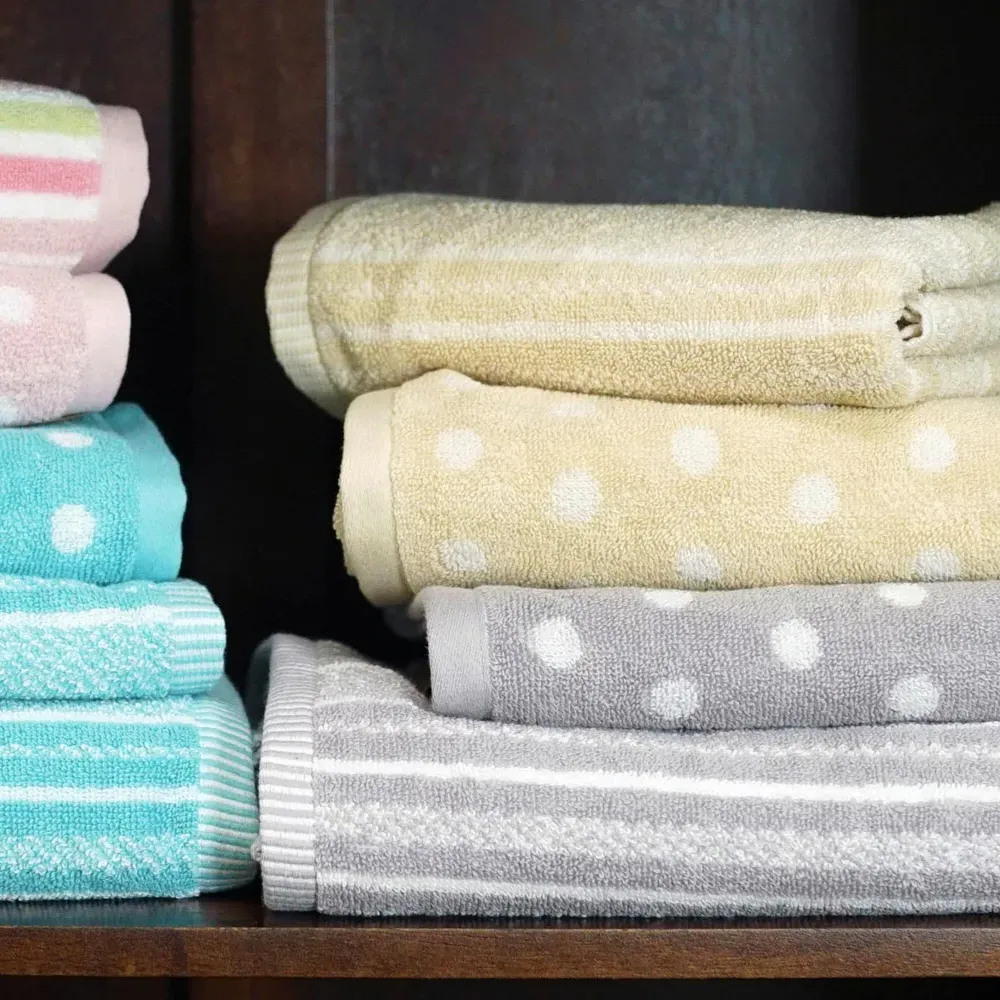 Cotton Stripe Bath Sheet - Grey