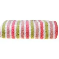 Cotton Stripe Bath Sheet - Pink