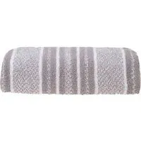 Cotton Stripe Bath Towel - Grey
