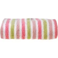Cotton Stripe Bath Towel - Pink