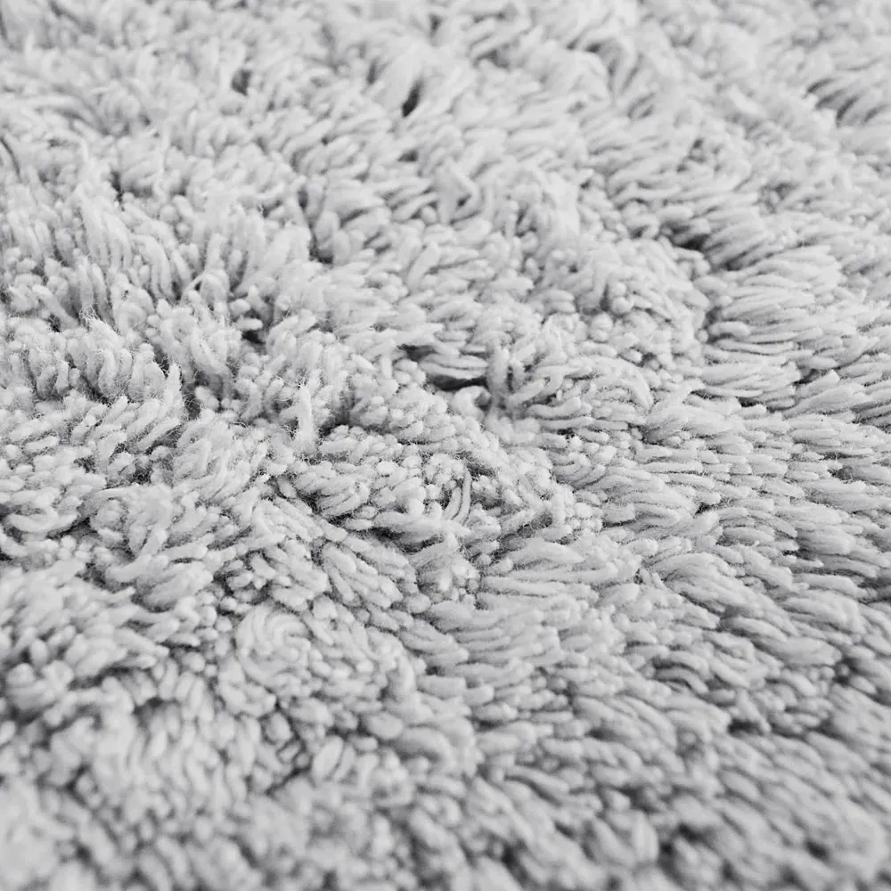 Curved Shower Mat - Dove Grey, Cotton