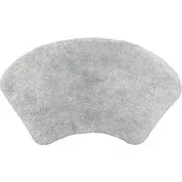 Curved Shower Mat - Dove Grey, Cotton