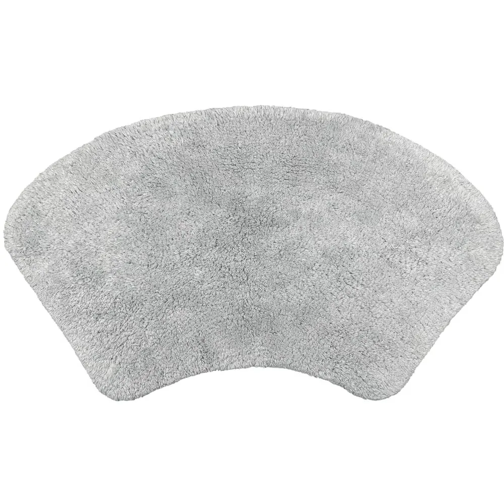 Curved Shower Mat - Dove Grey, Cotton