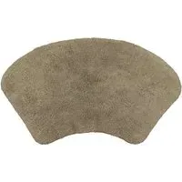 Curved Shower Mat - Mocha, Cotton