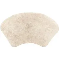 Curved Shower Mat - Stone, Cotton