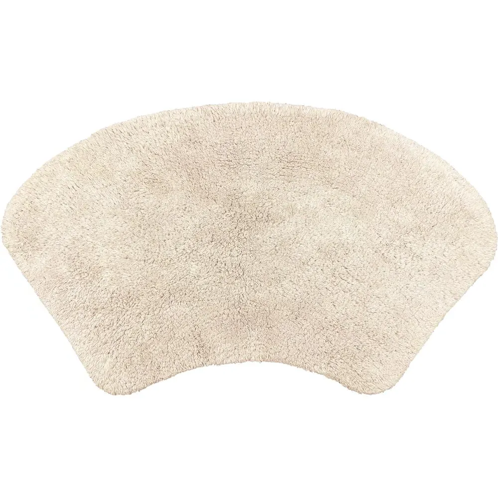 Curved Shower Mat - Stone, Cotton