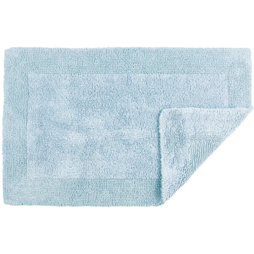 Elegance Reversible Bath Mat - Blue, Cotton