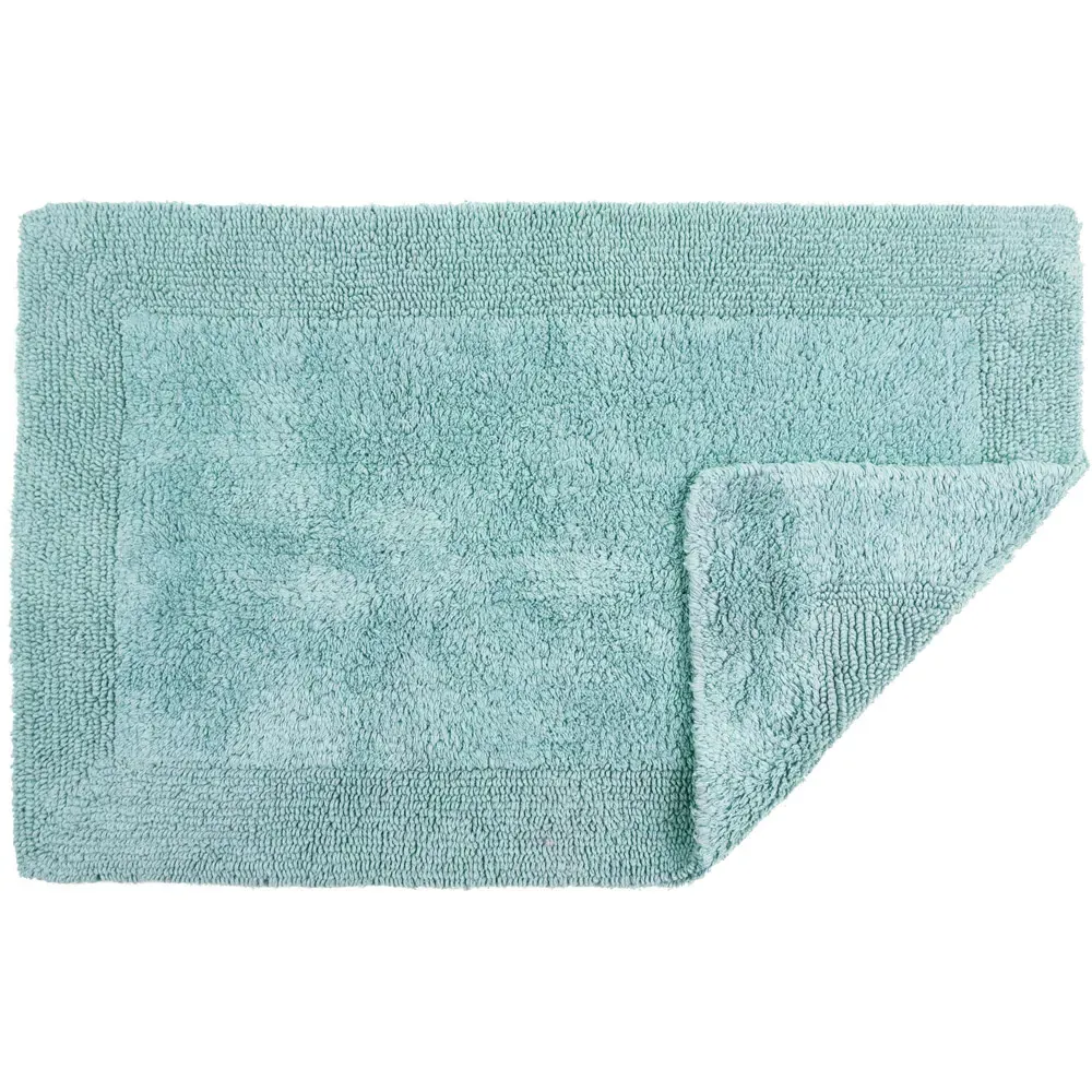 Elegance Reversible Bath Mat - Blue, Cotton