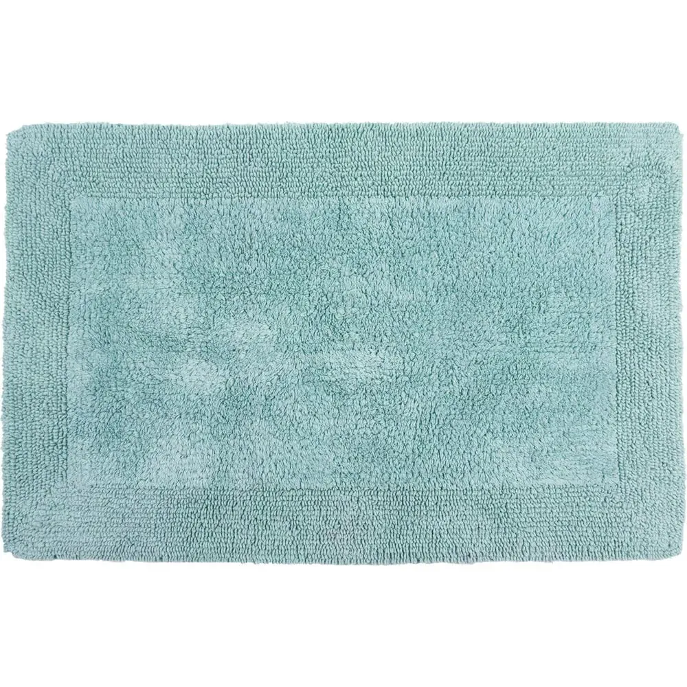 Elegance Reversible Bath Mat - Blue, Cotton image