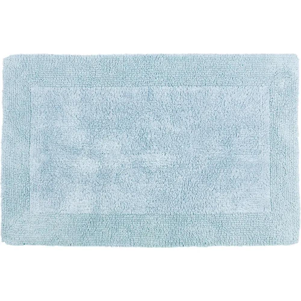 Elegance Reversible Bath Mat - Blue, Cotton image
