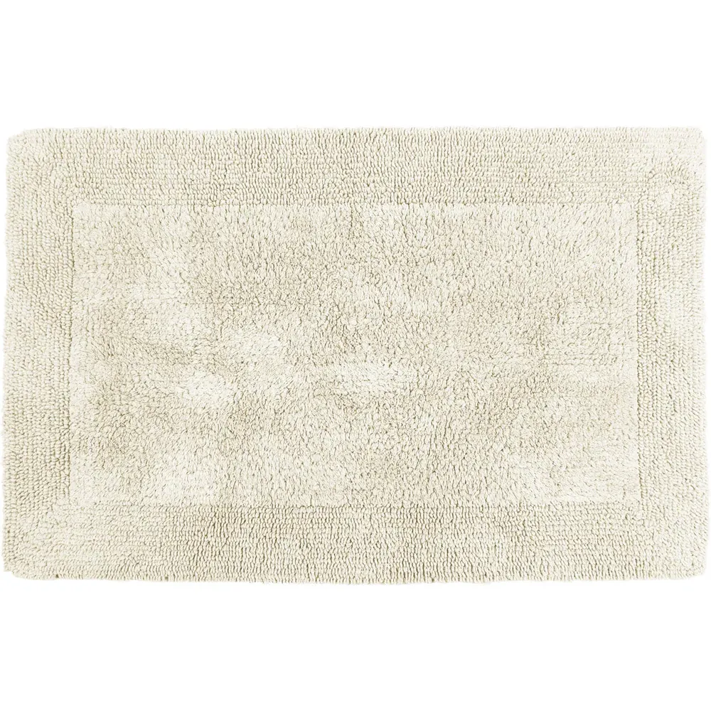 Elegance Reversible Bath Mat - Cream, Cotton
