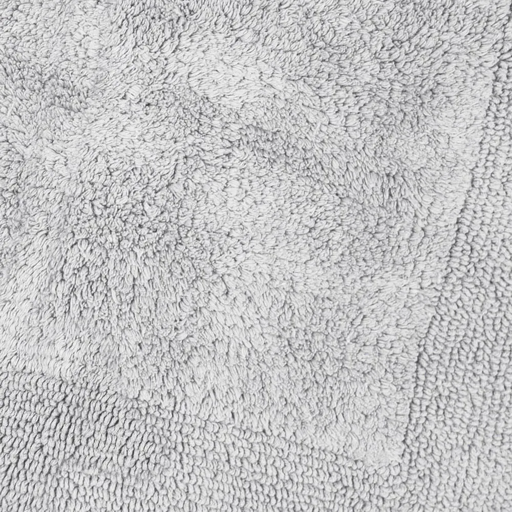 Elegance Reversible Bath Mat - Grey, Cotton