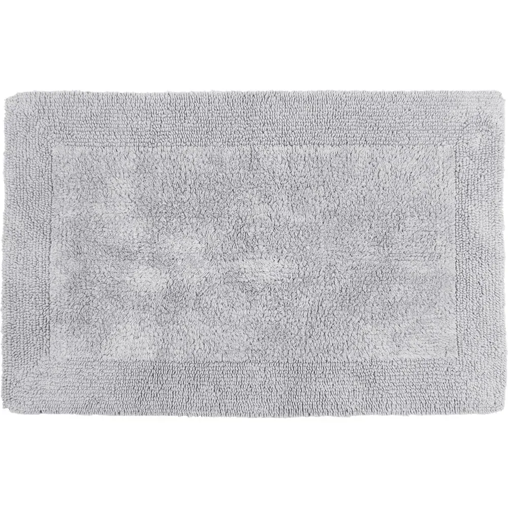 Elegance Reversible Bath Mat - Grey, Cotton