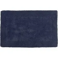Elegance Reversible Bath Mat - Navy, Cotton