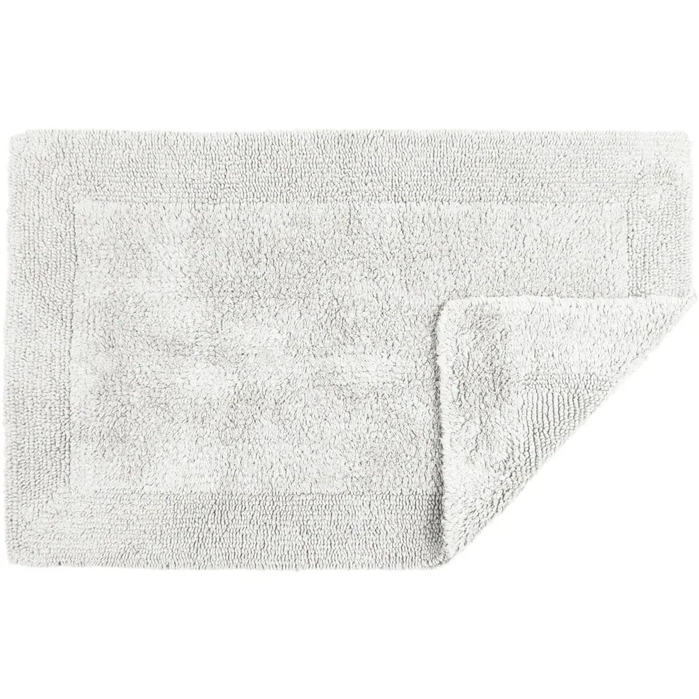 Elegance Reversible Bath Mat - White, Cotton