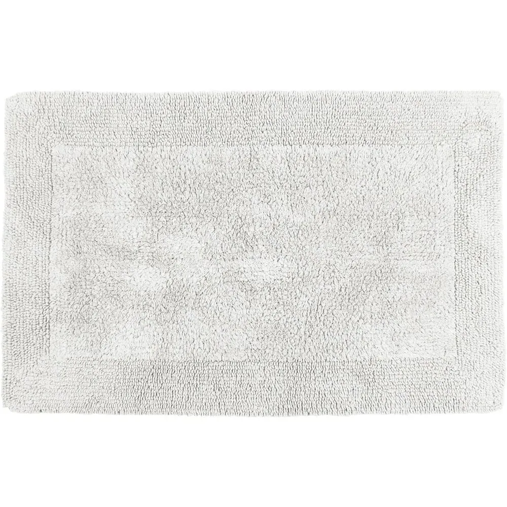 Elegance Reversible Bath Mat - White, Cotton