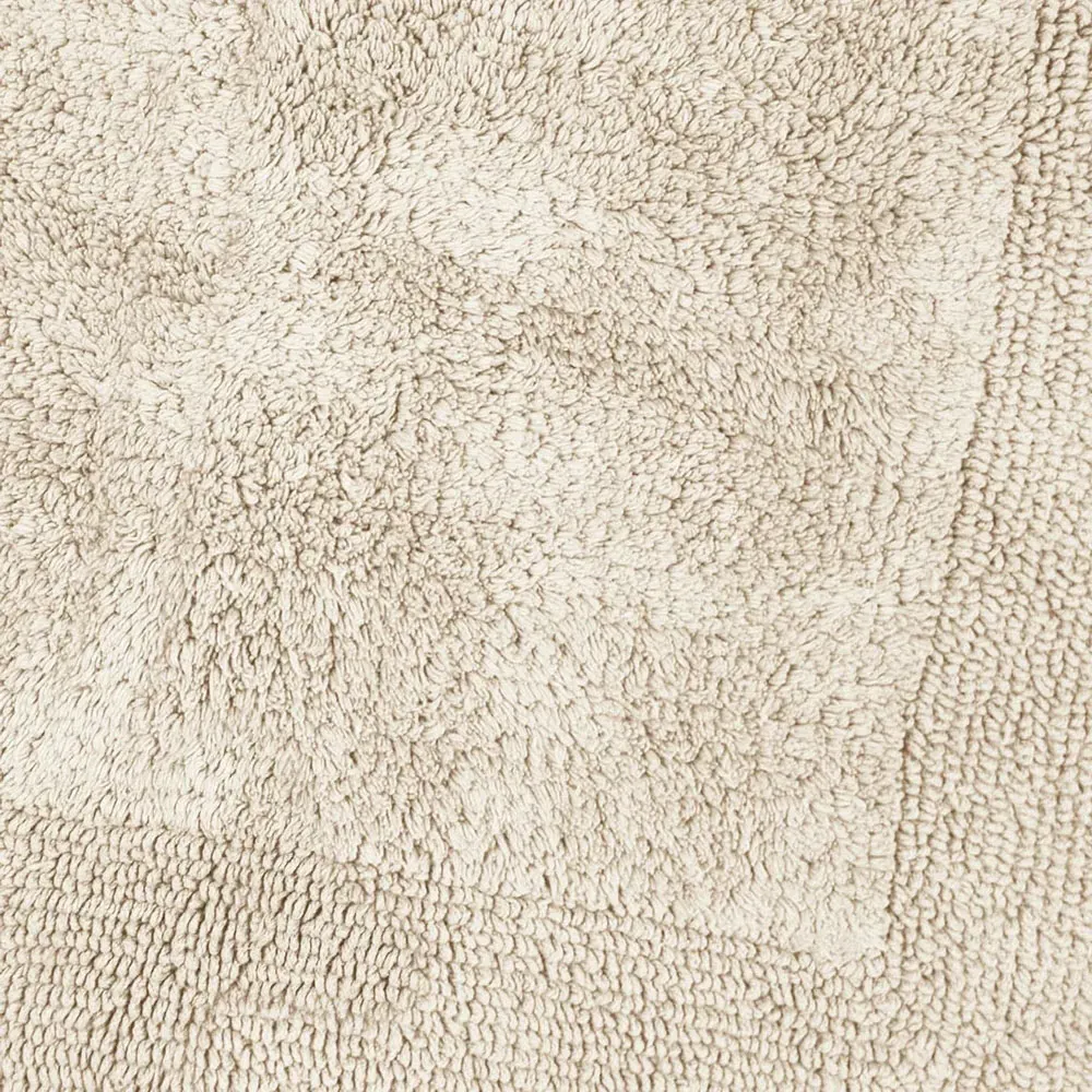 Elegance Reversible Pedestal Mat - Brown, Cotton