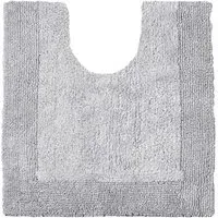 Elegance Reversible Pedestal Mat - Dove Grey, Cotton