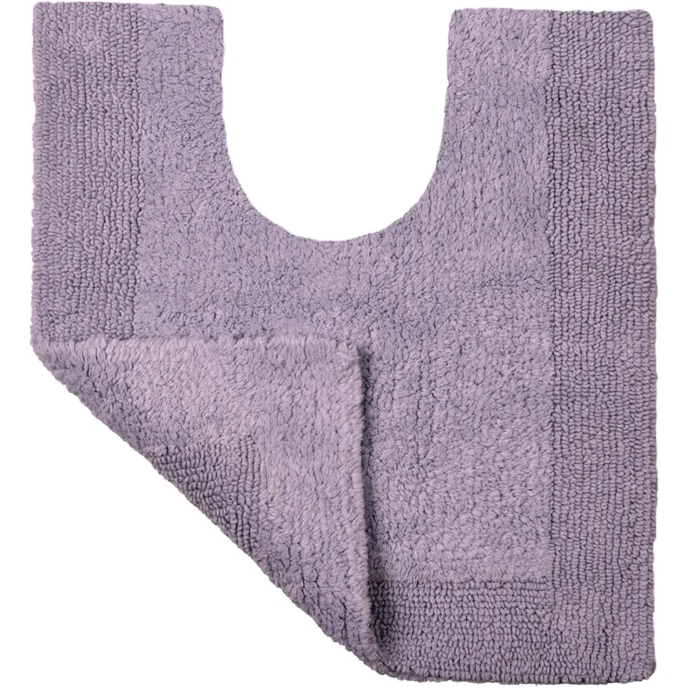 Elegance Reversible Pedestal Mat - Purple, Cotton