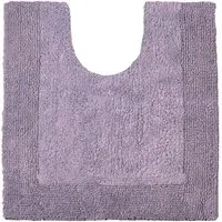 Elegance Reversible Pedestal Mat - Purple, Cotton