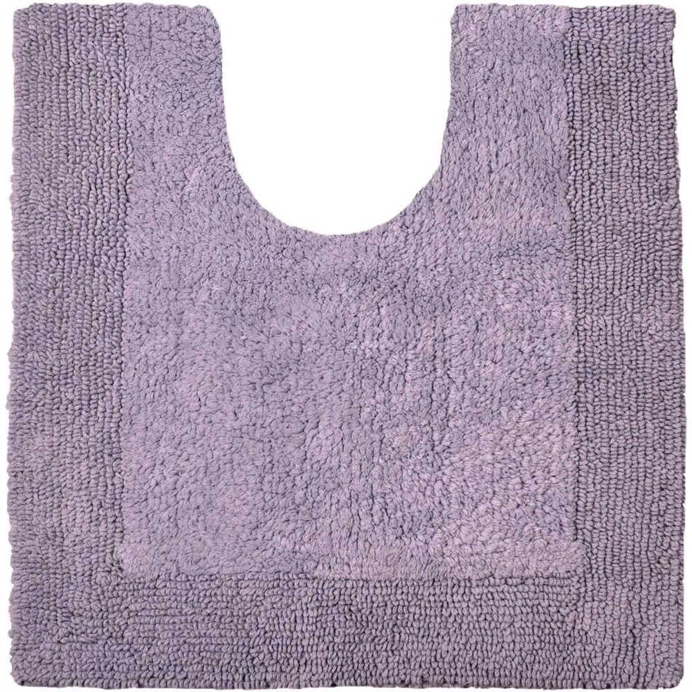 Elegance Reversible Pedestal Mat - Purple, Cotton