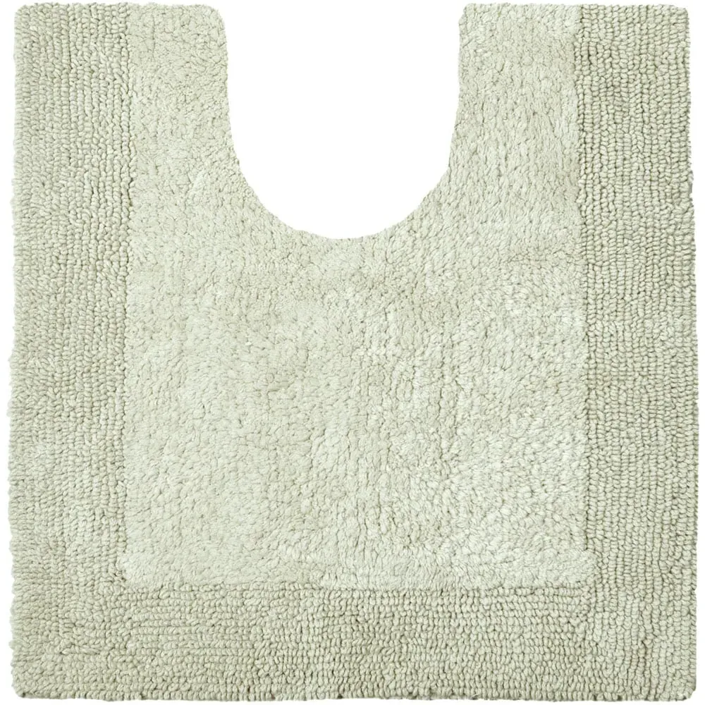 Elegance Reversible Pedestal Mat - Sage Green, Cotton image