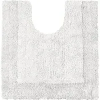 Elegance Reversible Pedestal Mat - White, Cotton