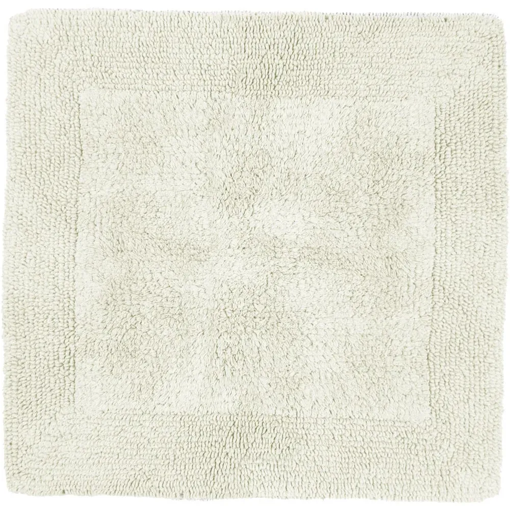 Elegance Square Bath Mat Reversible - Cream