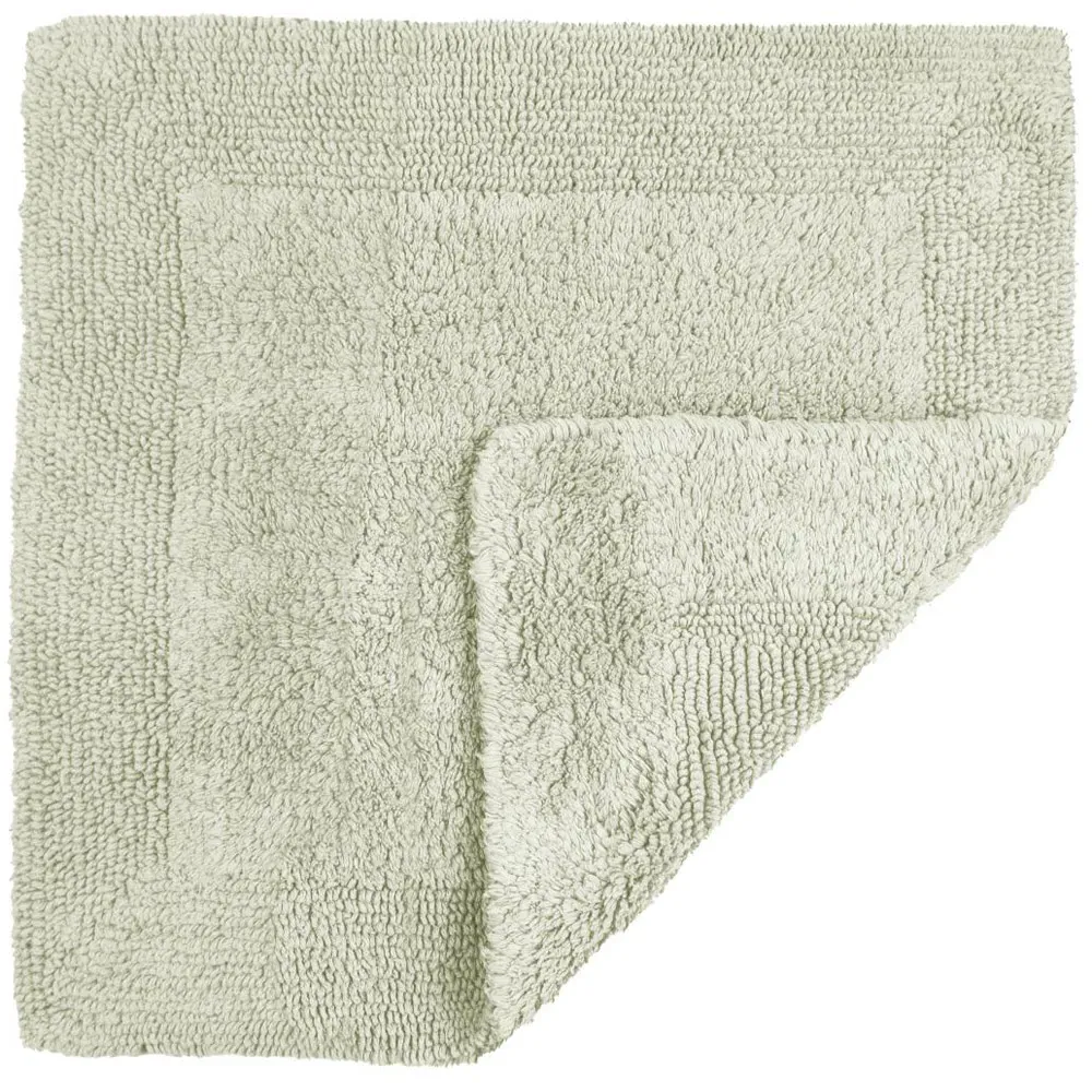 Elegance Square Bath Mat Reversible - Green