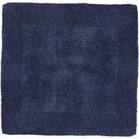 Elegance Square Bath Mat Reversible - Navy