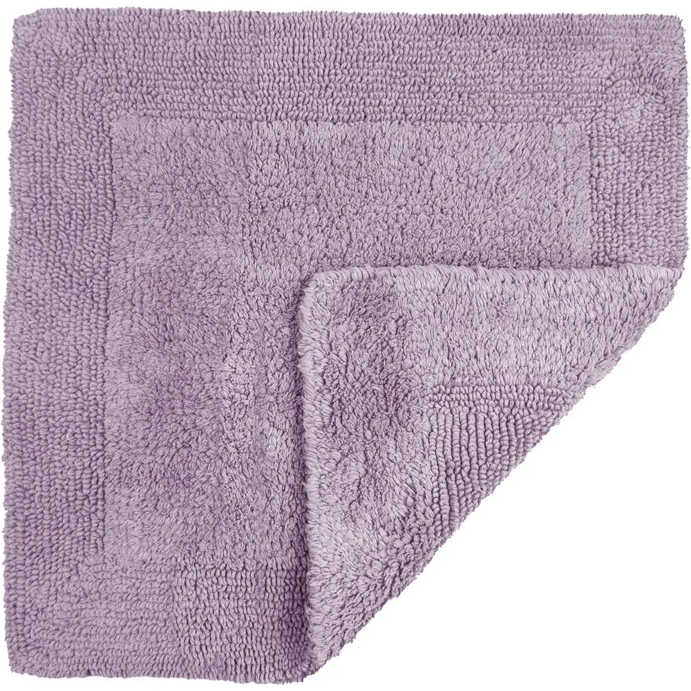 Elegance Square Bath Mat Reversible - Purple