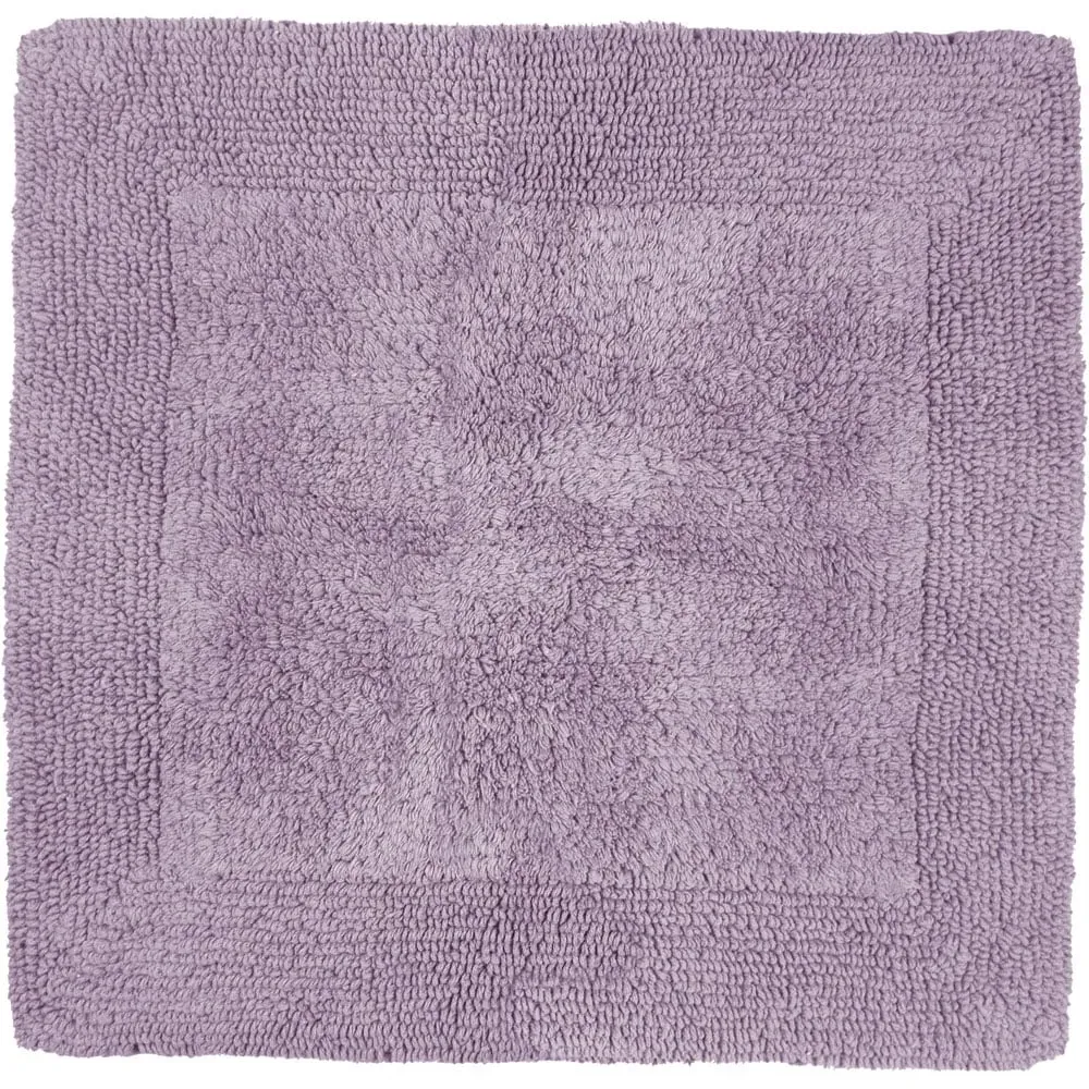 Elegance Square Bath Mat Reversible - Purple