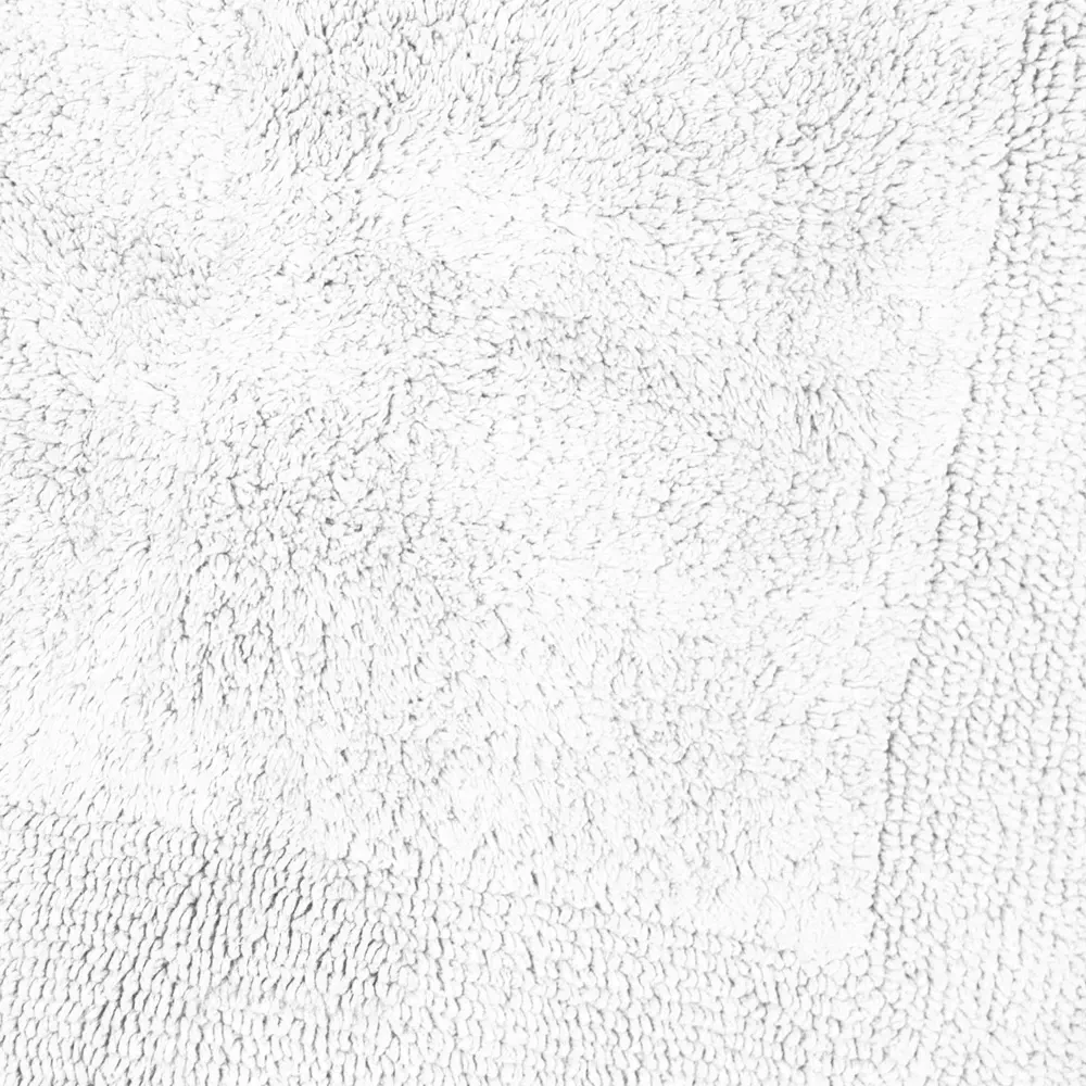 Elegance Square Bath Mat Reversible - White