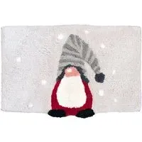 Gonk Christmas Non-Slip Bath Mat 50 x 80cm - Grey