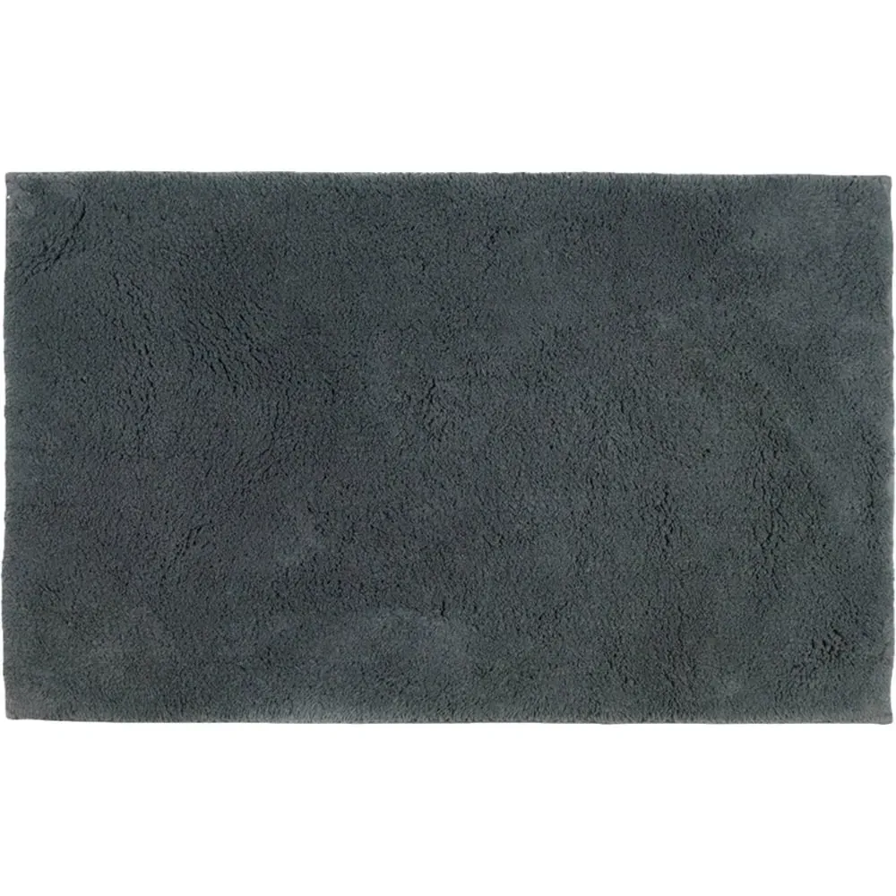 Hotel Deep Pile Bath Mat - Grey, Cotton