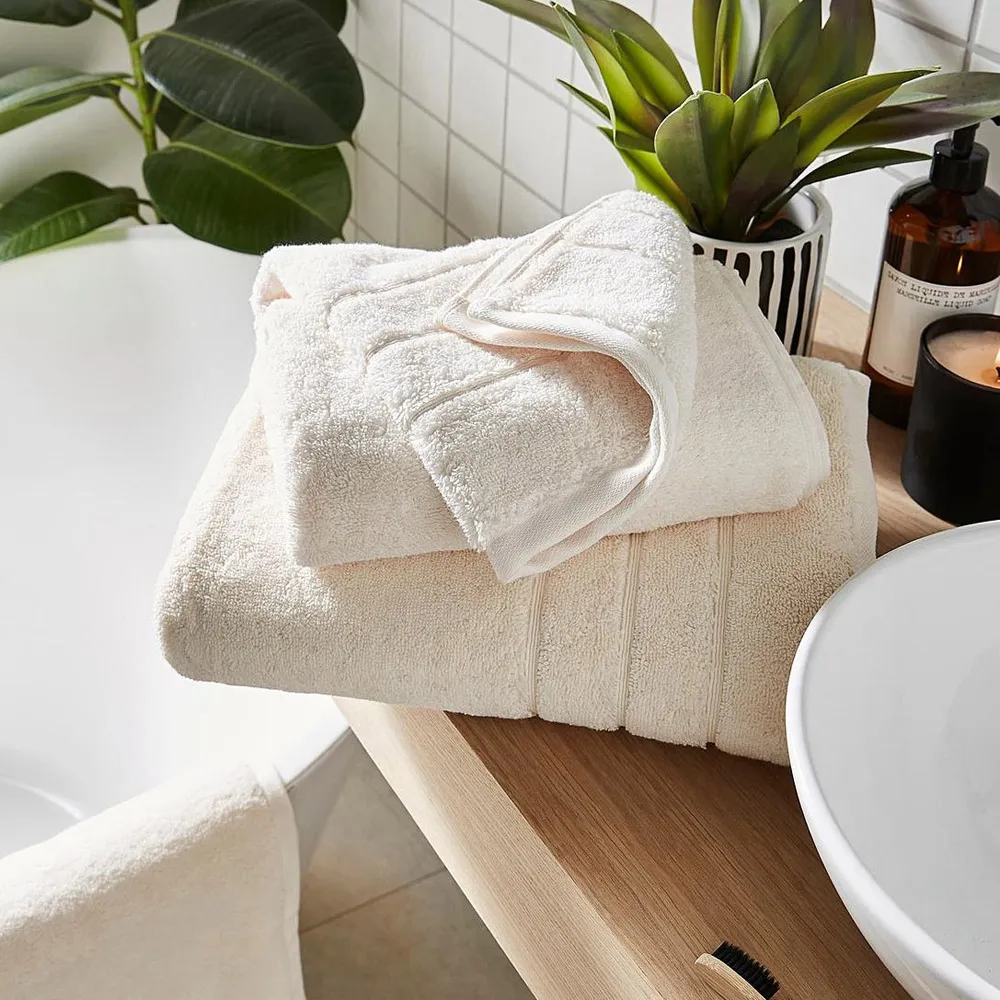 Hotel Heavyweight Hand Towel - Cream, Cotton