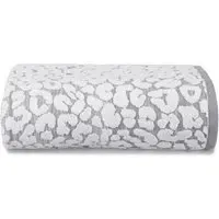 Jacquard Leopard Bath Sheet - Grey