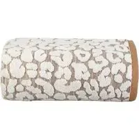 Jacquard Leopard Bath Towel - Brown