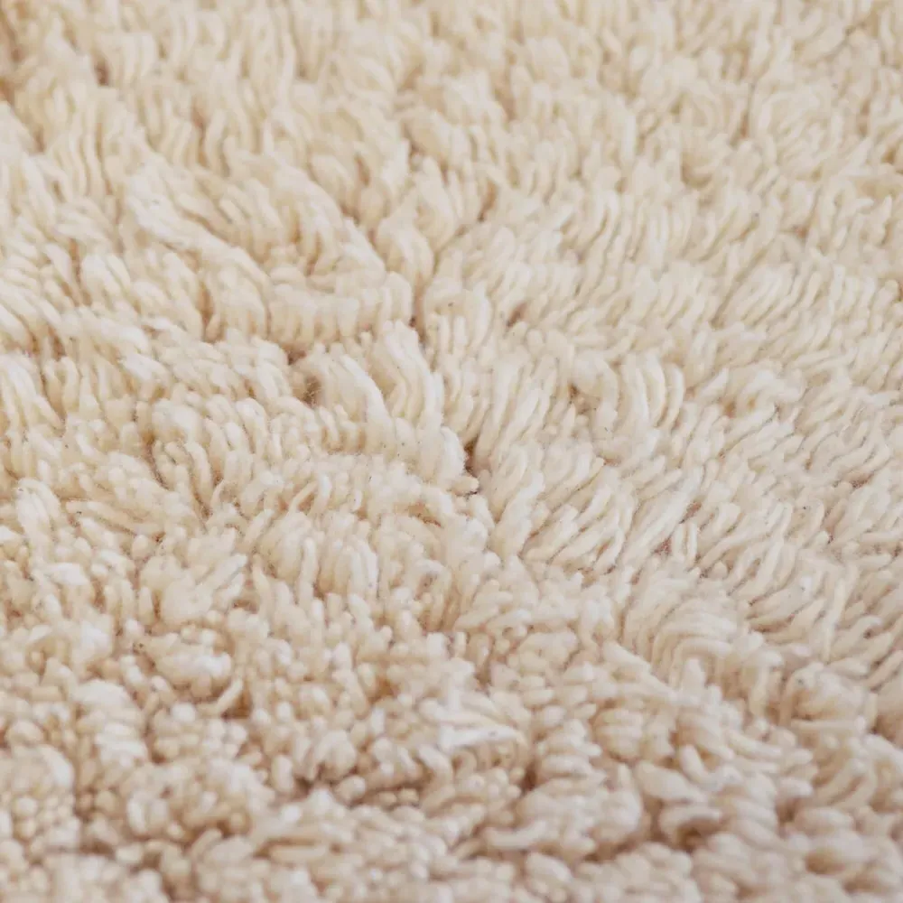 L-Shape Corner Shower Mat - Stone, Cotton