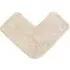 L-Shape Corner Shower Mat - Stone, Cotton